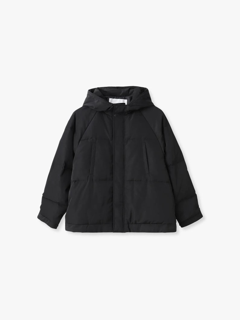 ハイカウント タフタ ダウンショートフーディー 詳細画像 black 4