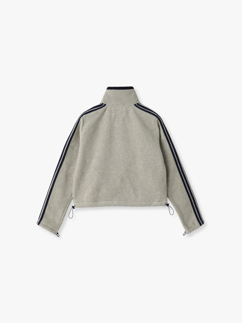 フリース タイトフィット トラックジャケット（レッド