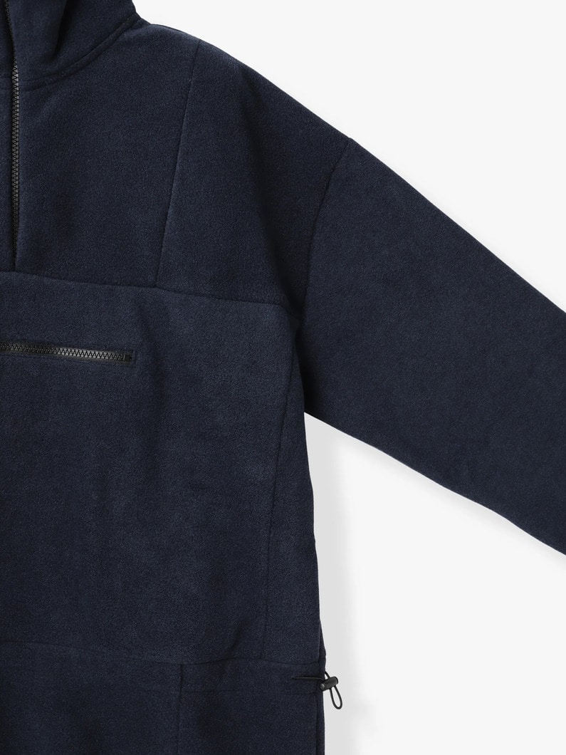 フリース ルーズフィット プルオーバー ブルゾン 詳細画像 navy 2