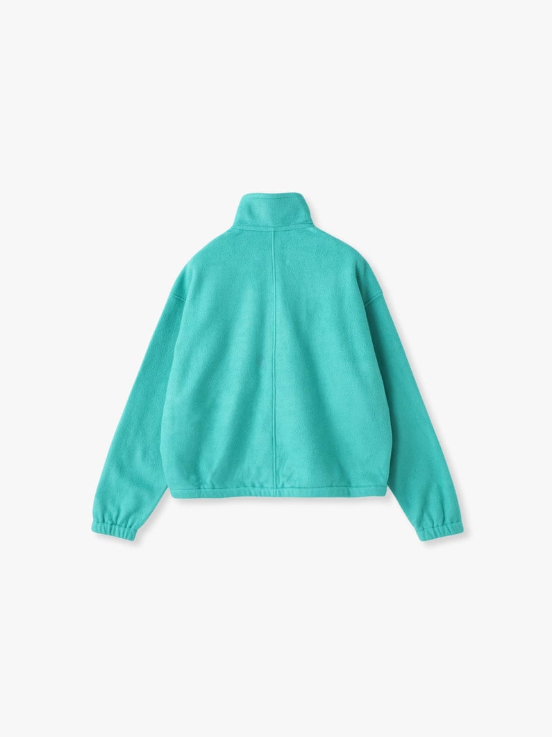 ピュアシルク コンフォート フリース ハーフジップ プルオーバー 詳細画像 green 1