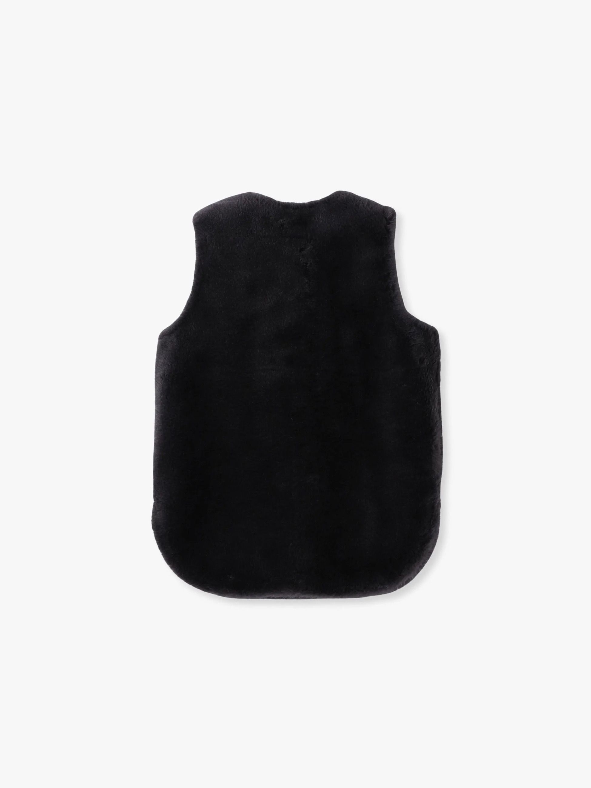 ウールボア ベスト（ベージュ/チャコールグレー）｜RHC(アール