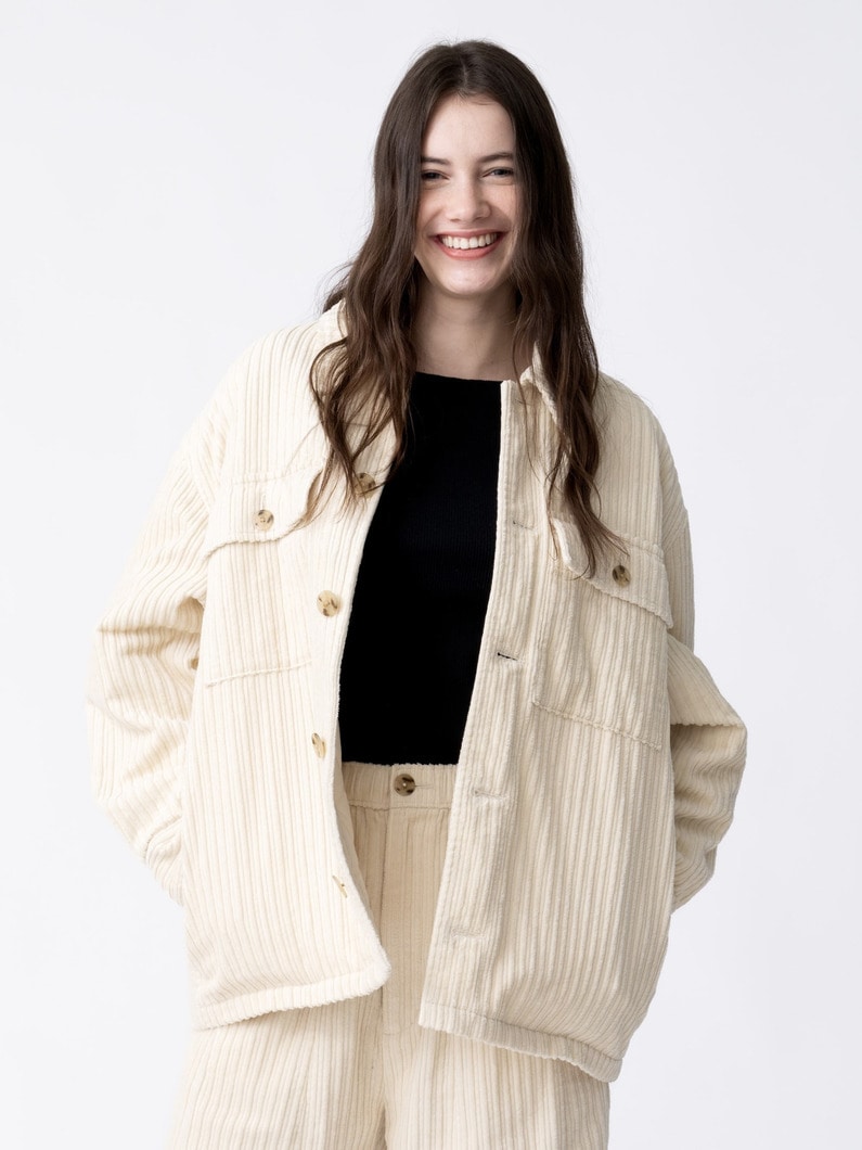 コーデュロイ CPO シャツジャケット 詳細画像 ivory