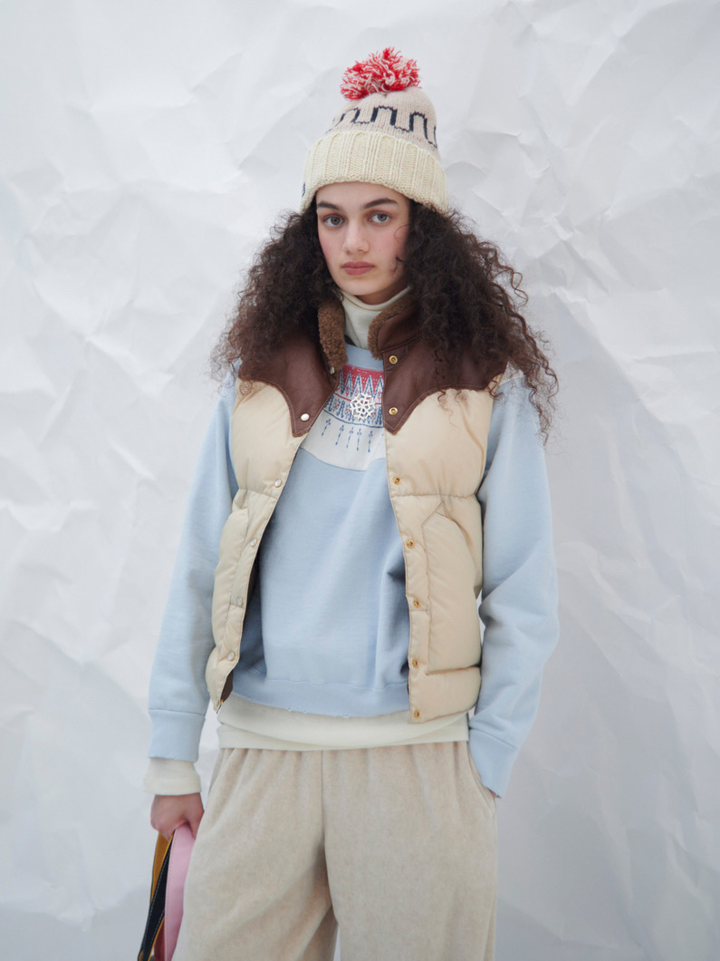 クリスティー ベスト（ベージュ/ブラウン） 詳細画像 beige 3