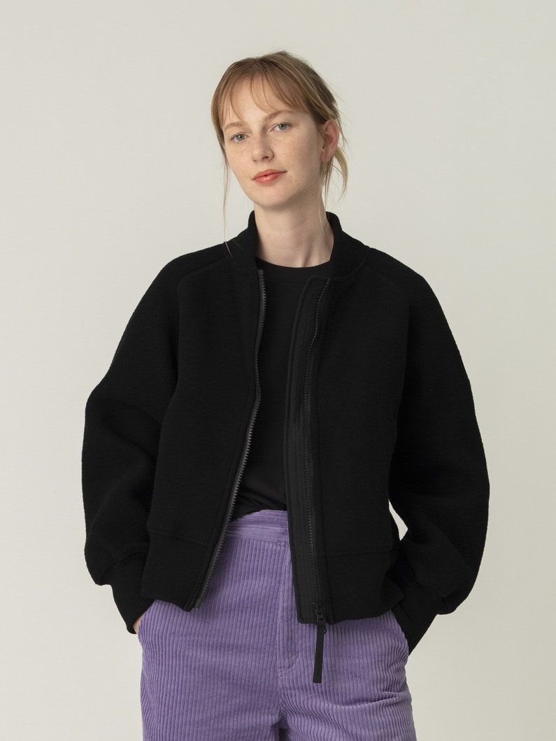 シエラ フリースボンバージャケット ブラックレーベル（women） 詳細画像 black 2