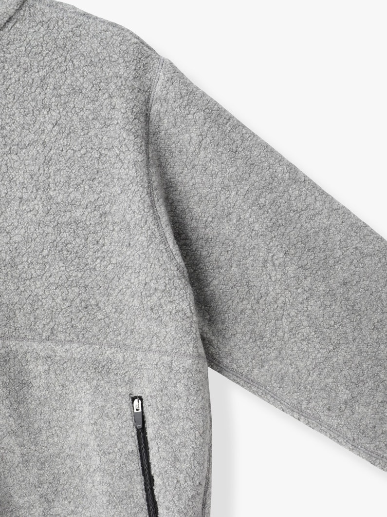 フリース フルジップ ジャケット 詳細画像 gray 2