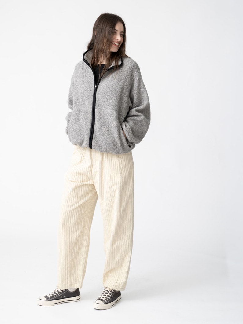 フリース フルジップ ジャケット 詳細画像 gray 3