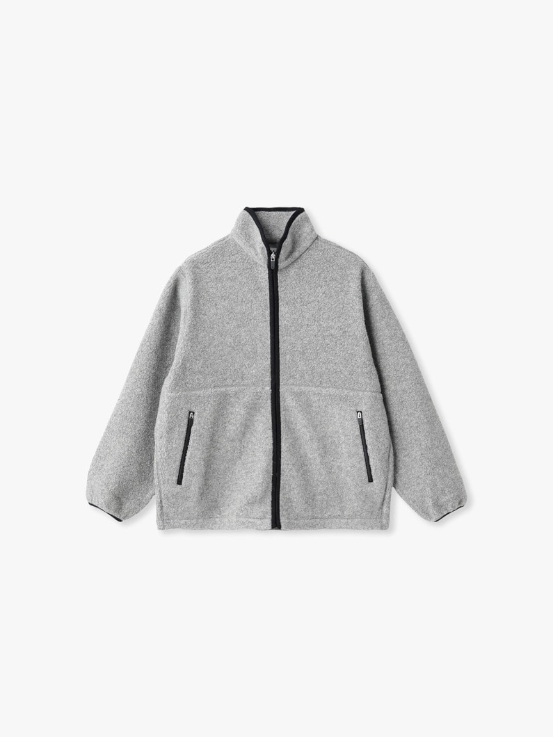 フリース フルジップ ジャケット 詳細画像 gray 5