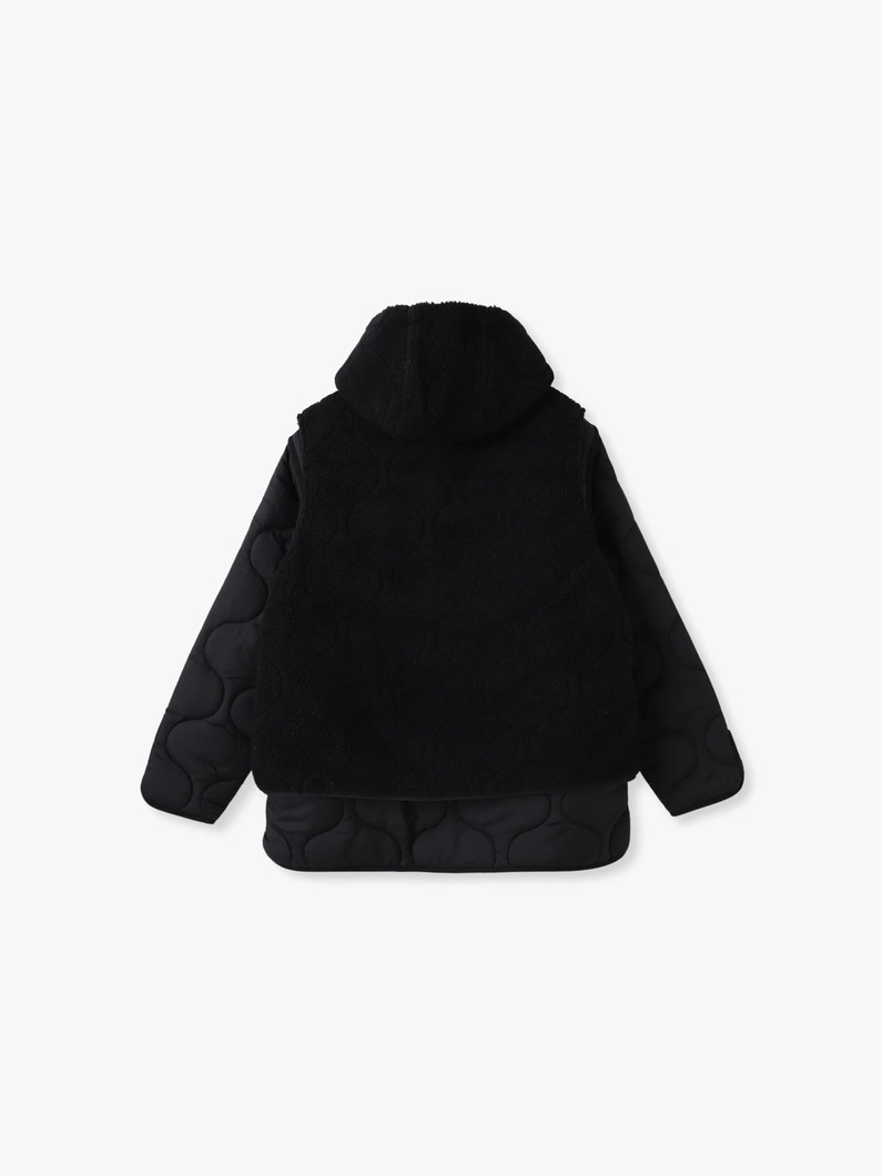 3WAY レイヤード キルティングジャケット 詳細画像 black 1