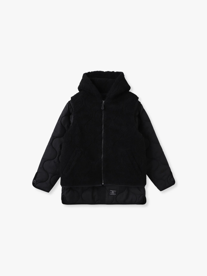 3WAY レイヤード キルティングジャケット 詳細画像 black 5