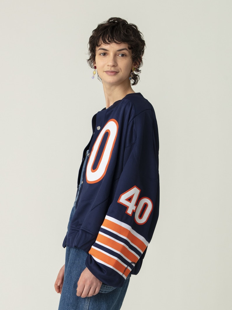 フットボール ジャージー リメイクジャケット 詳細画像 navy 3