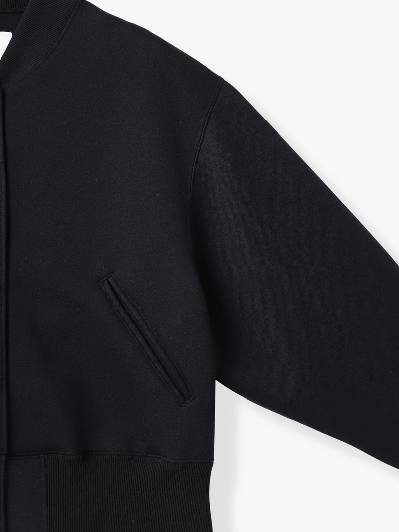 ダブルニット ブルゾン 詳細画像 black 2