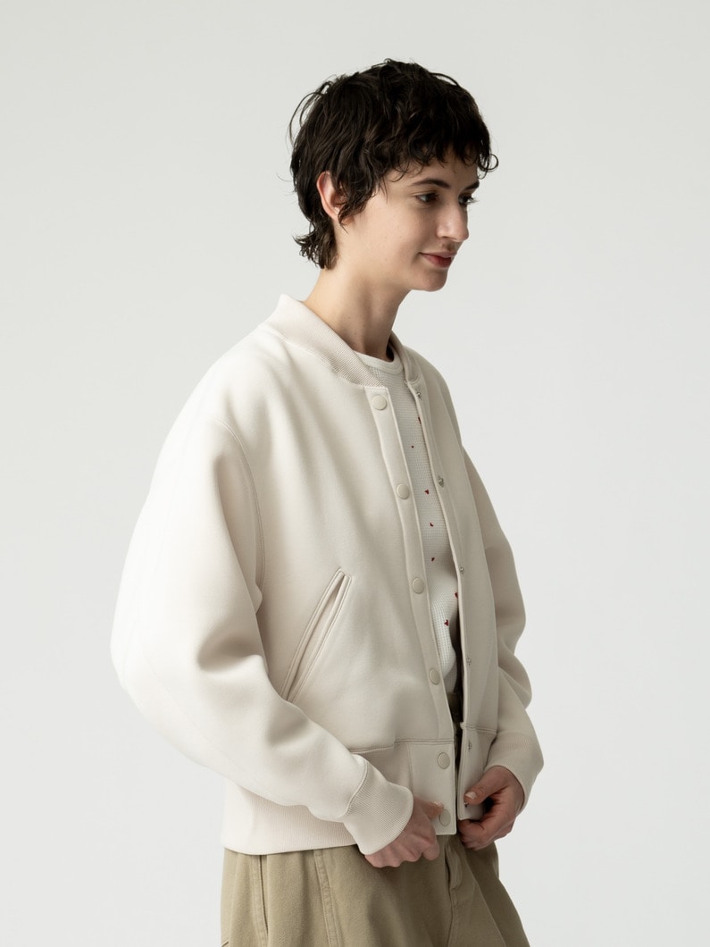 ダブルニット ブルゾン 詳細画像 ivory 2