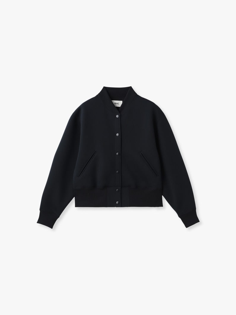 ダブルニット ブルゾン 詳細画像 black 1