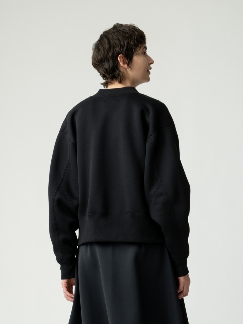 ダブルニット ブルゾン 詳細画像 black 3