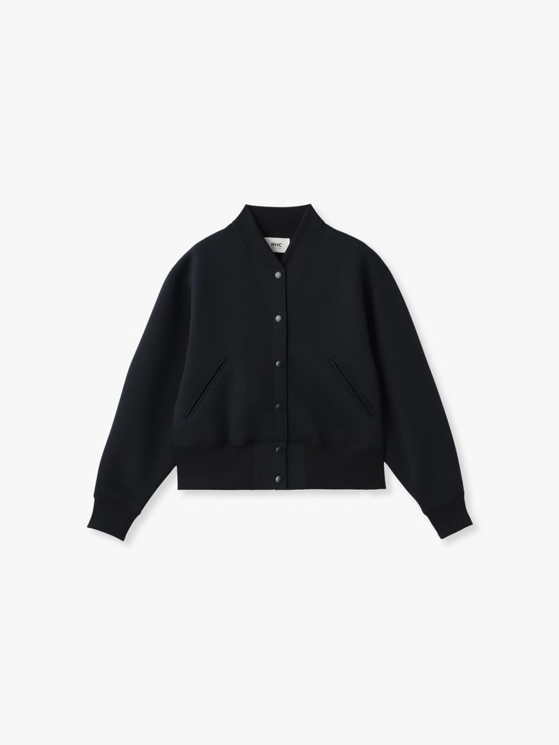ダブルニット ブルゾン 詳細画像 black 5
