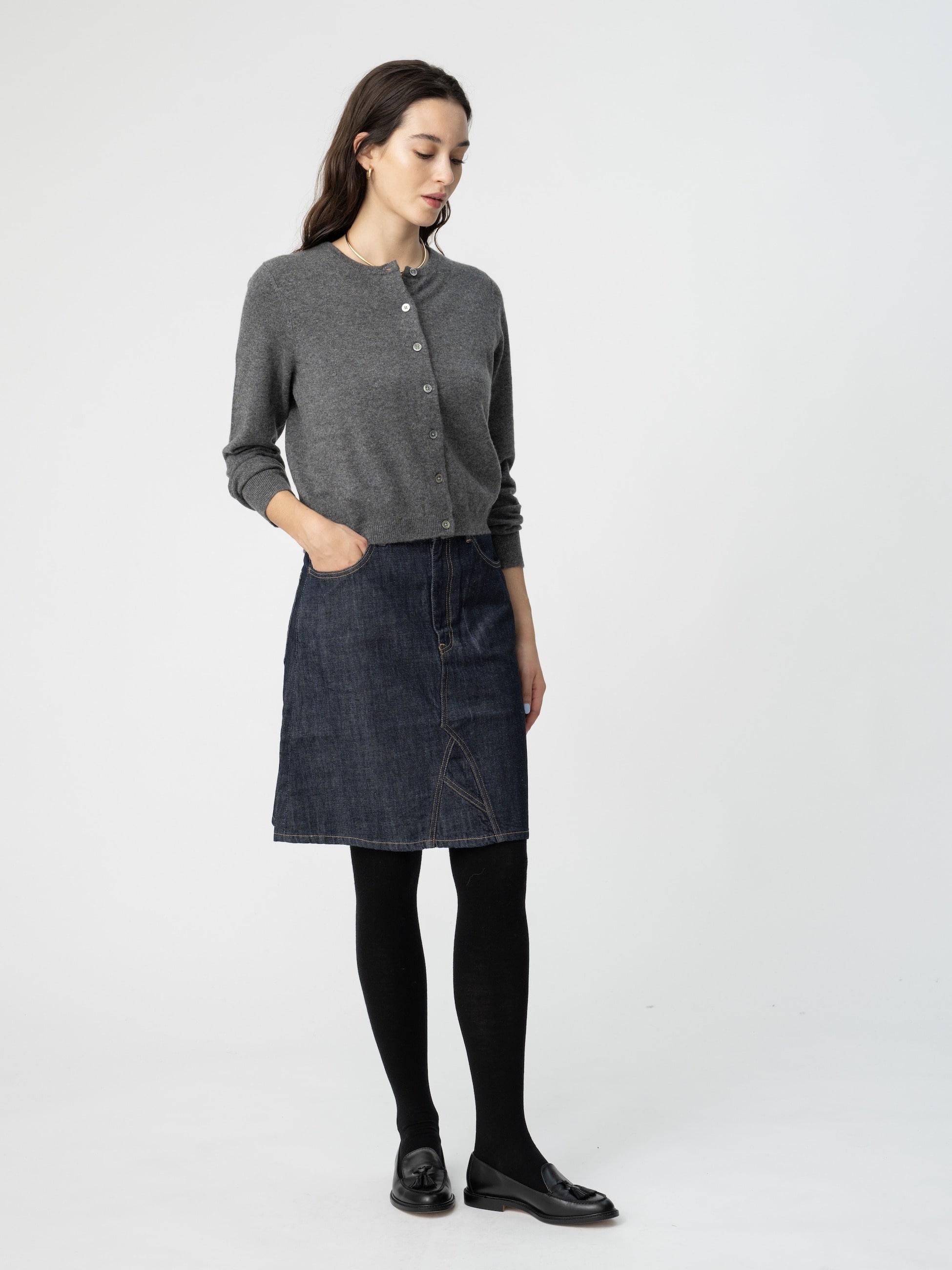 オーガニックコットン リメイク デニムスカート｜RH Vintage(アール