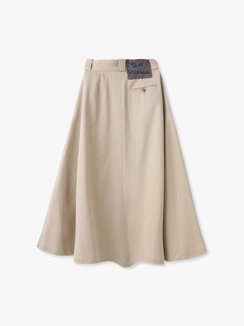 オーガニックコットン ツイルスカート 詳細画像 beige 1