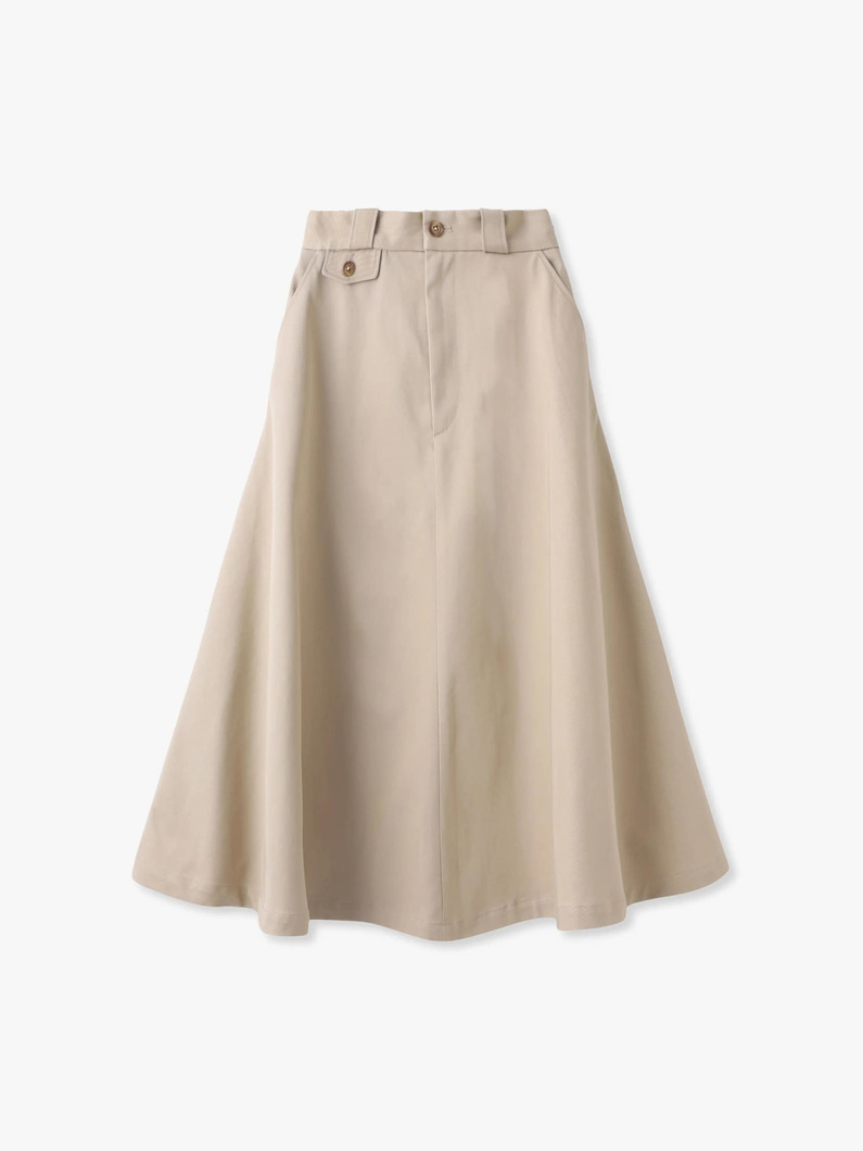 オーガニックコットン ツイルスカート 詳細画像 beige 5