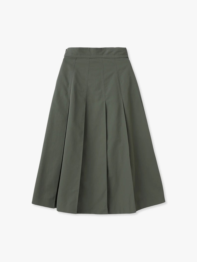 ネットプラス タックフレアスカート 詳細画像 olive 1