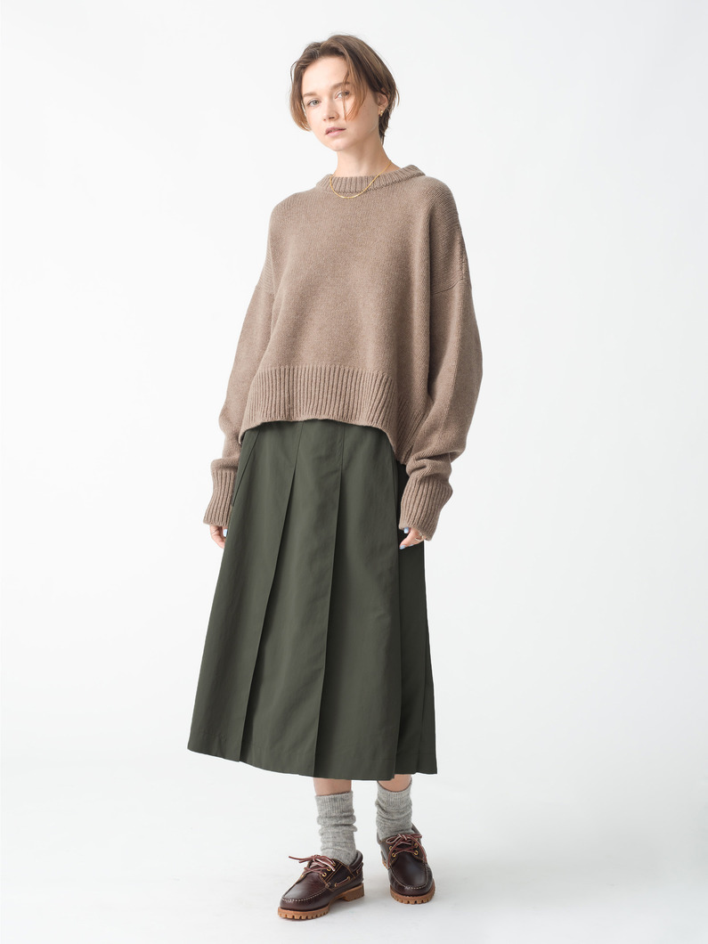 ネットプラス タックフレアスカート 詳細画像 olive 2