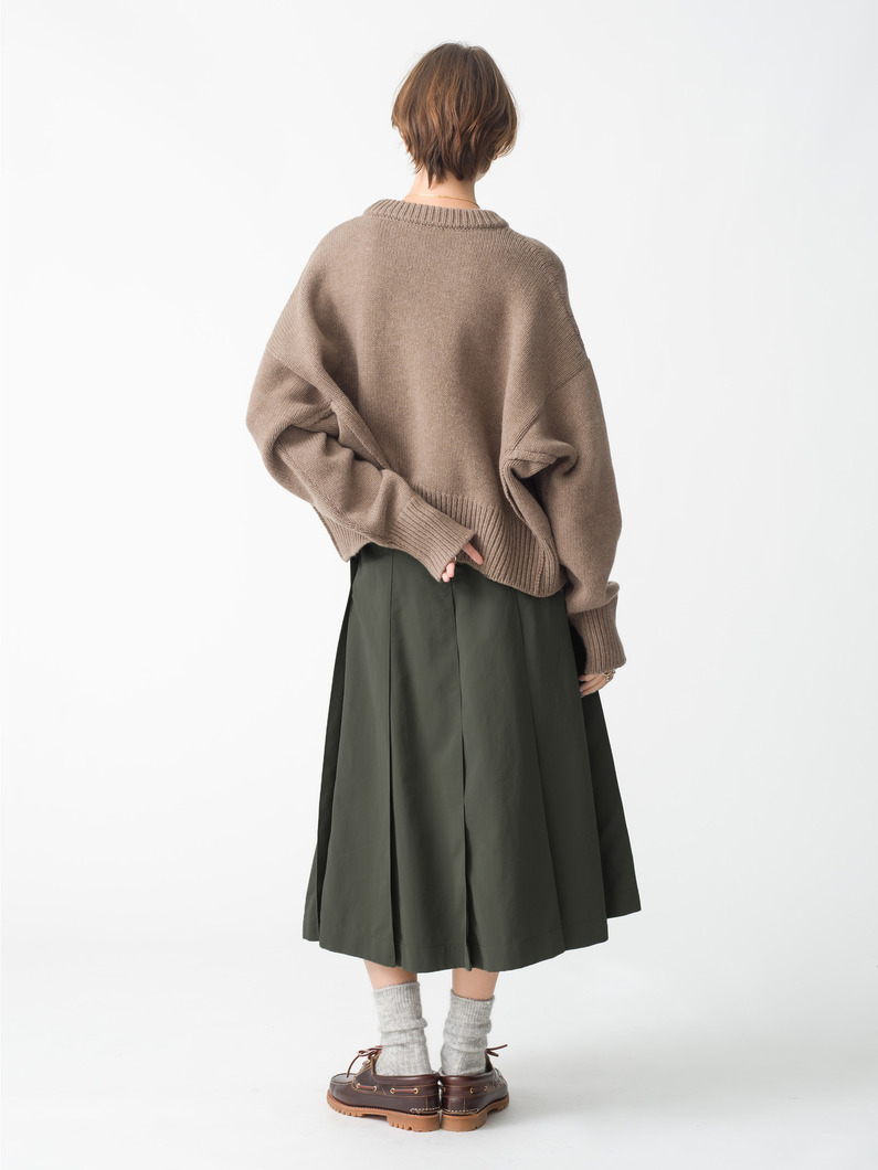 ネットプラス タックフレアスカート 詳細画像 olive 3