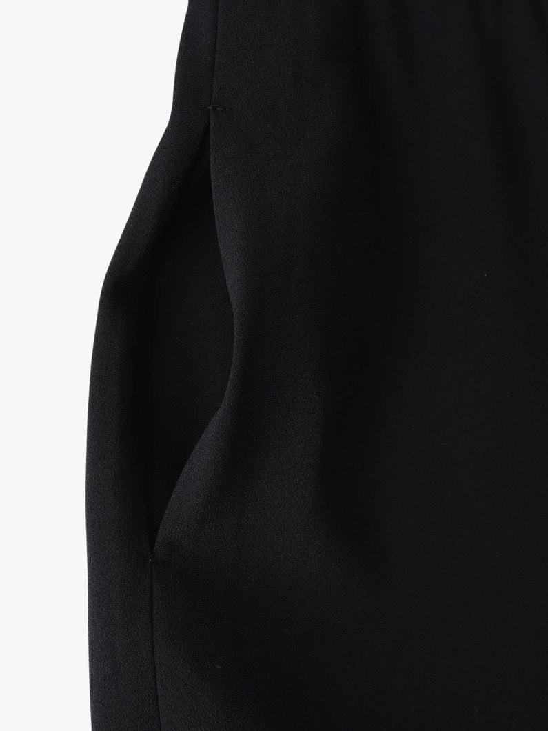 トリアセテート マーメイド スカート（アイボリー/ブラック） 詳細画像 ivory 3