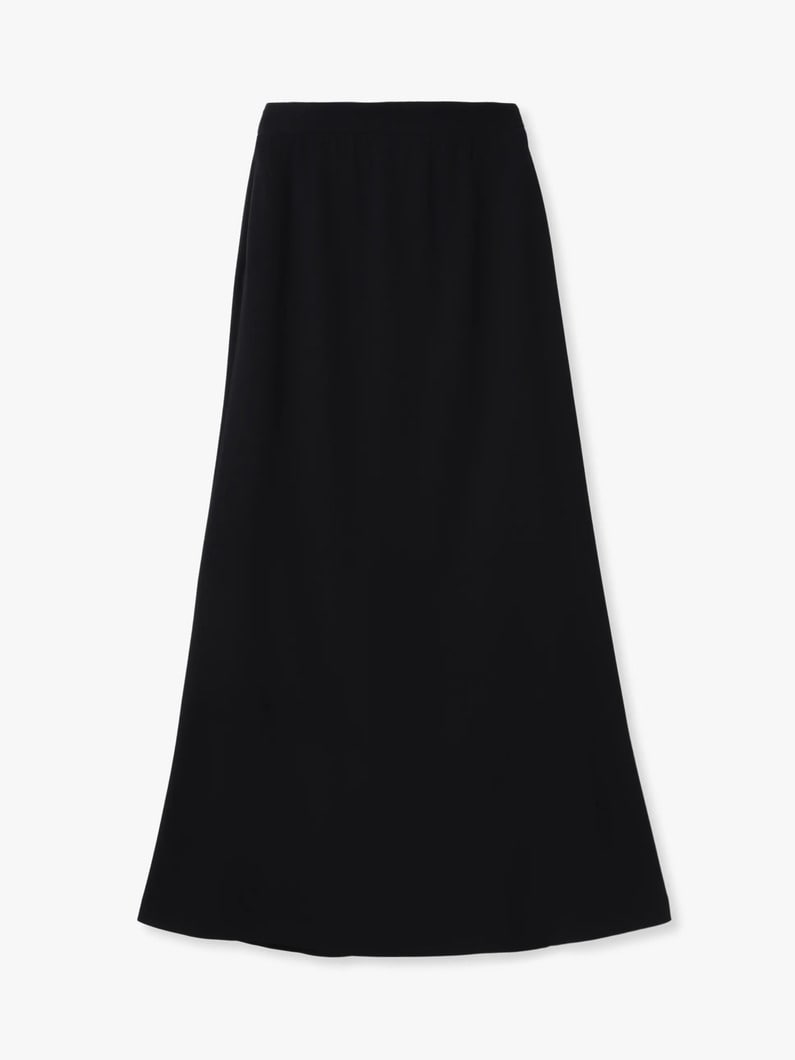 トリアセテート マーメイド スカート（アイボリー/ブラック） 詳細画像 black