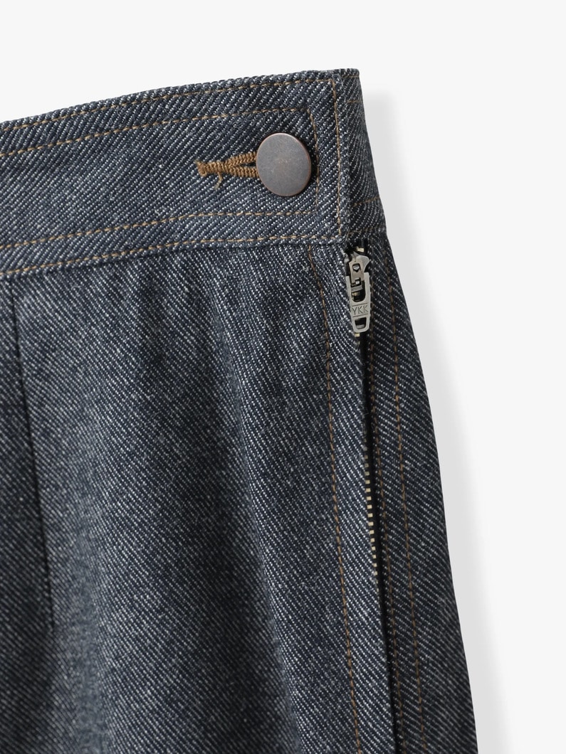 シルクデニム ロングスカート 詳細画像 indigo 2