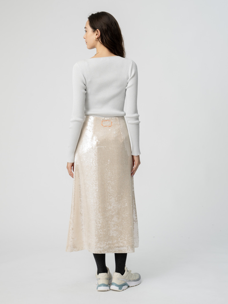 スパンコール スカート 詳細画像 ivory 3