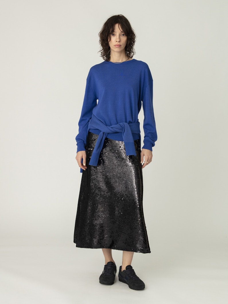 スパンコール スカート 詳細画像 black