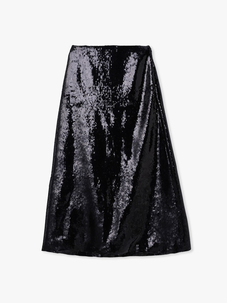 スパンコール スカート 詳細画像 black 4