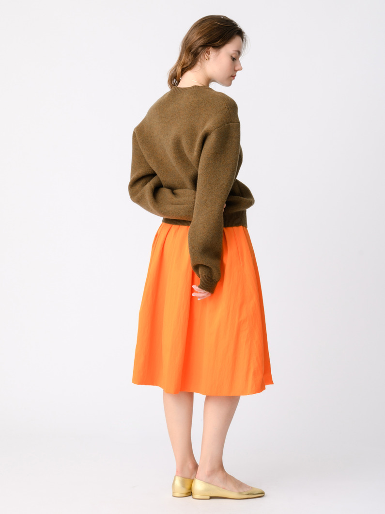 コットンナイロン ギャザースカート 詳細画像 orange 2