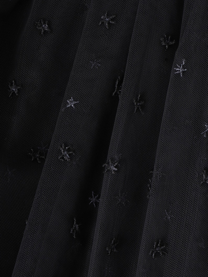 チュール スター フリルスカート 詳細画像 black 2