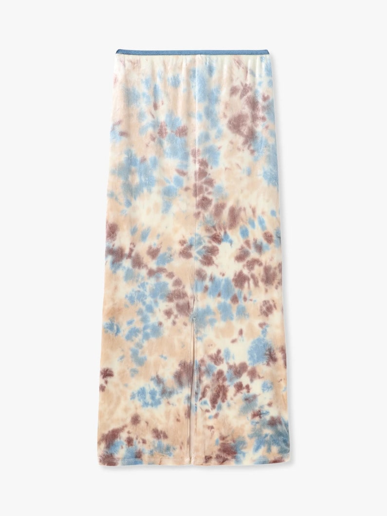 ベロア タイダイ スカート 詳細画像 beige 1