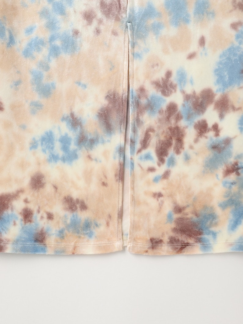 ベロア タイダイ スカート 詳細画像 beige 2