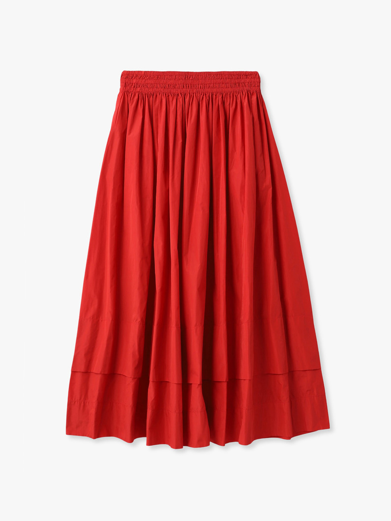 タフタ ギャザー スカート 詳細画像 black 1