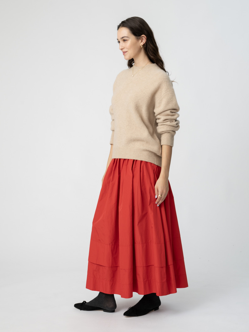 タフタ ギャザー スカート 詳細画像 red 2