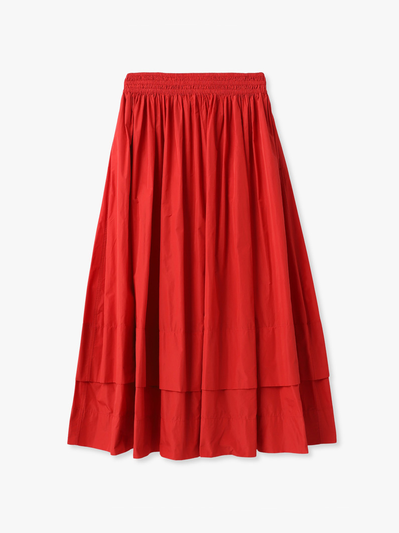 タフタ ギャザー スカート 詳細画像 red 4