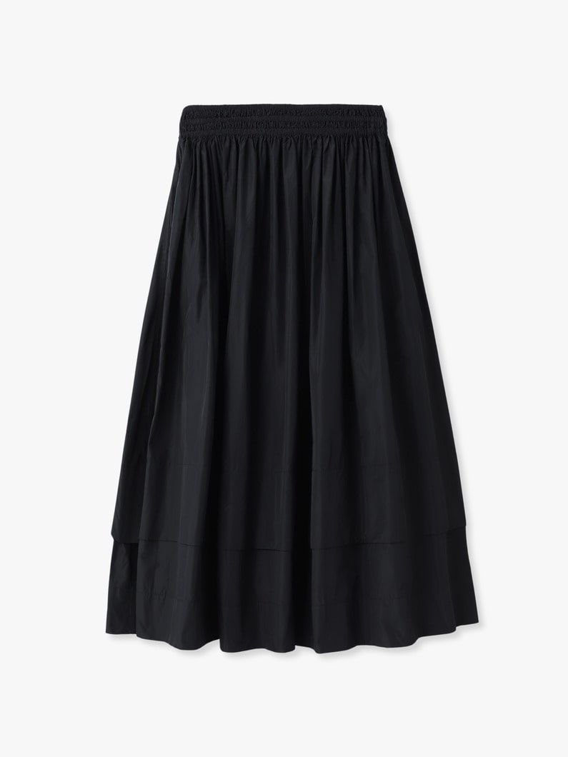 タフタ ギャザー スカート 詳細画像 black 3