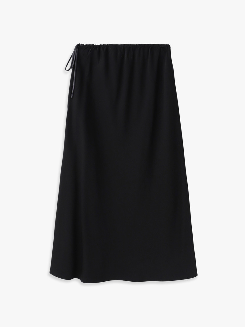 サテン ロングスカート（クリーム/ブラック） 詳細画像 cream 1