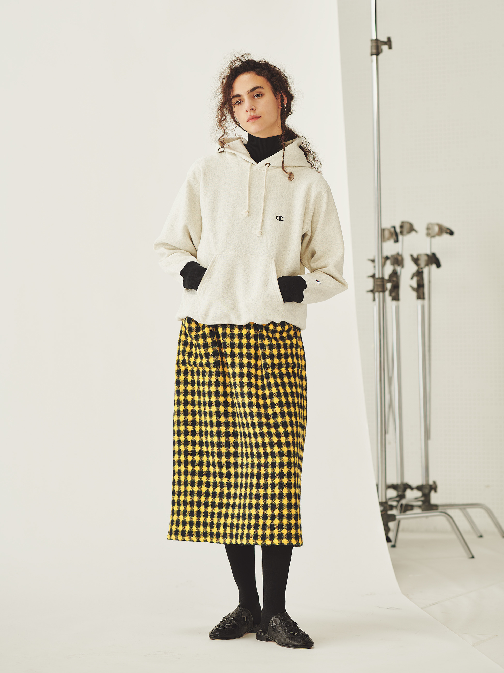 M*o様 ロンハーマン　スカート　イエロー 美品 Ron Herman ロンハーマン Velour Skirt ベロアスカート