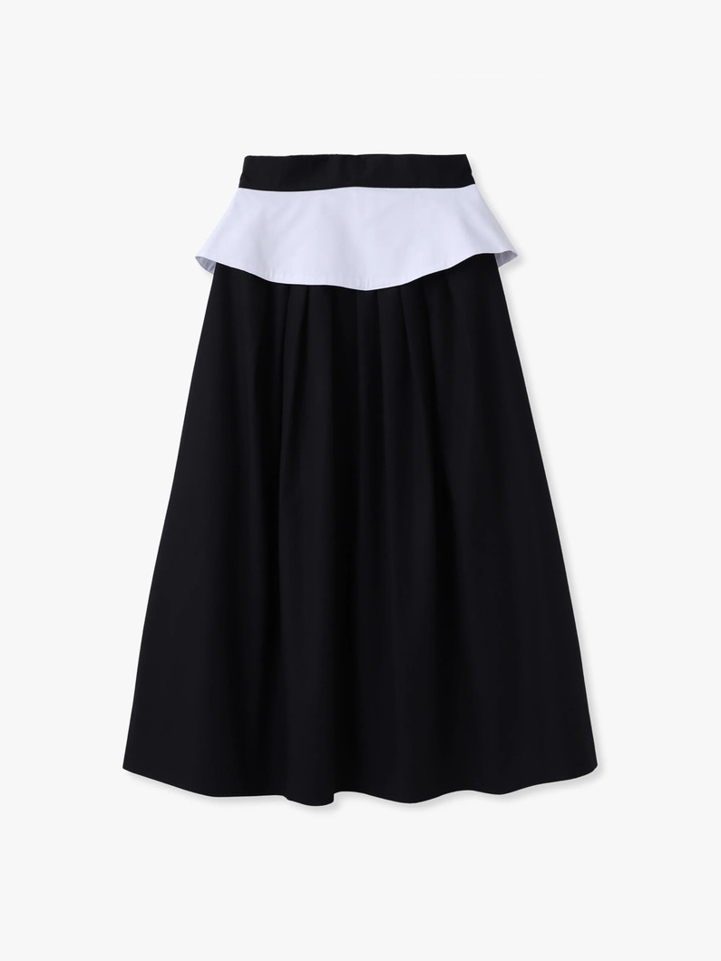 ランダ ピンタックスカート 詳細画像 black 1