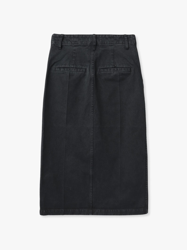 フィンクスコットン チノスカート 詳細画像 black 1