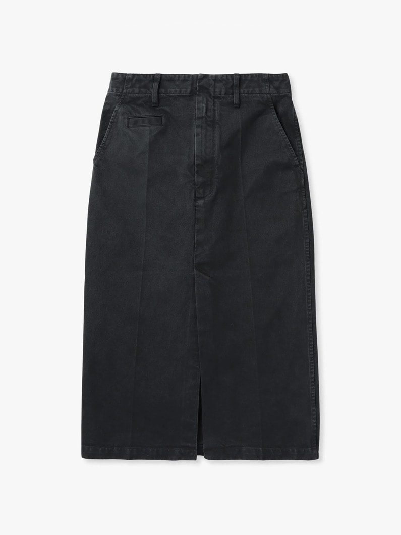 フィンクスコットン チノスカート 詳細画像 black 1