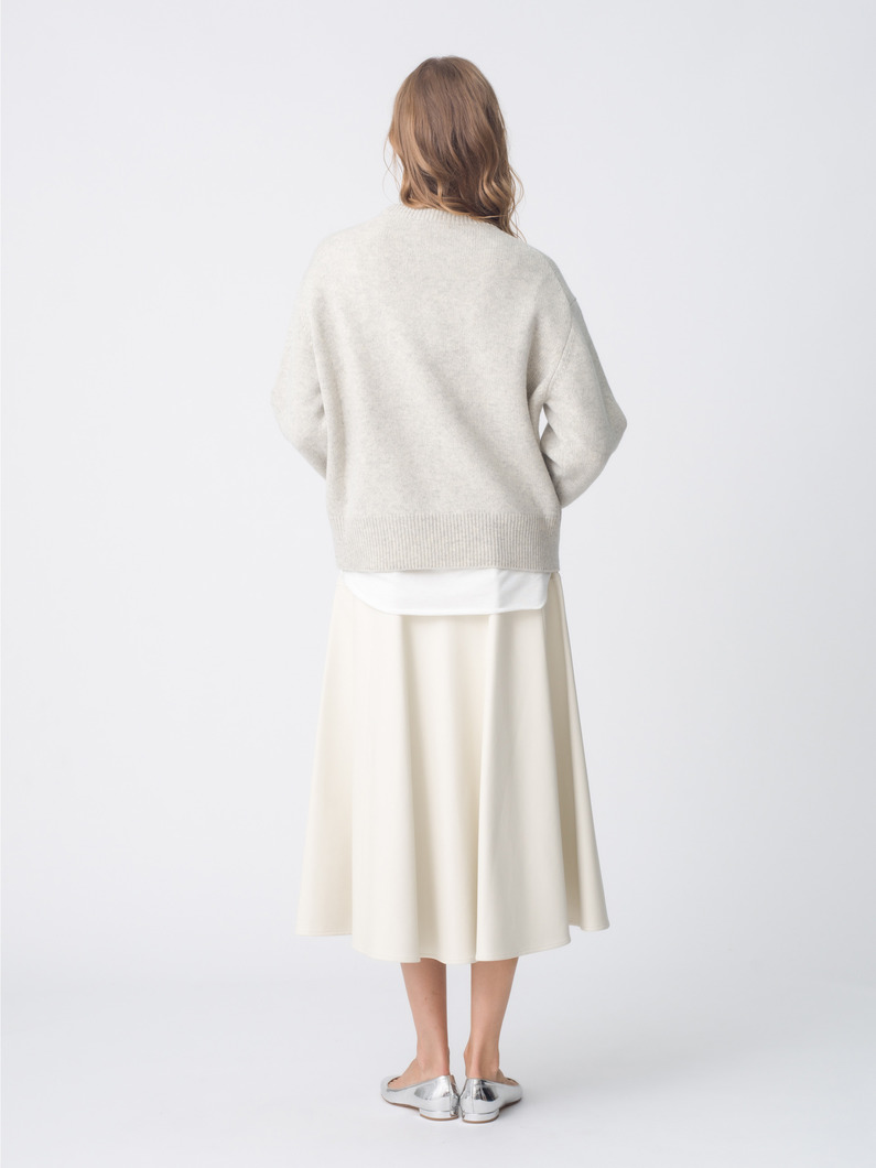 ソフトエコレザー サーキュラー スカート 詳細画像 off white 2