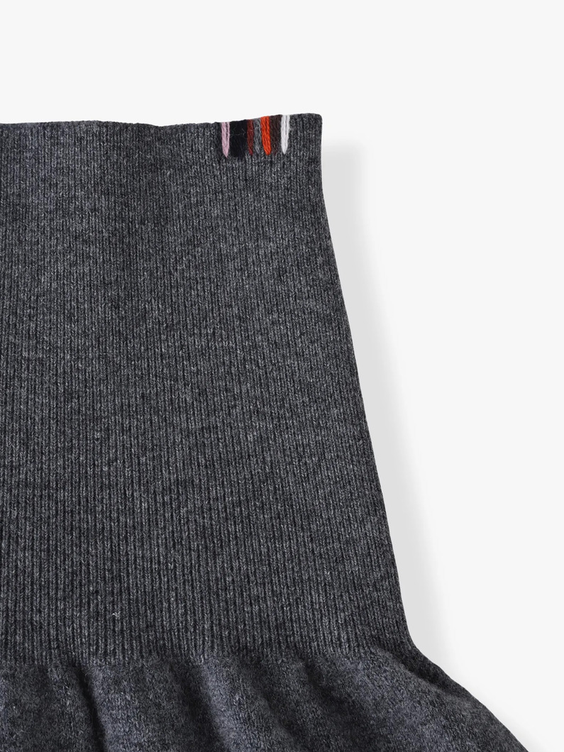 イージー カシミア フレアスカート（ライトピンク/ダークブラウン/グレー） 詳細画像 light pink 2