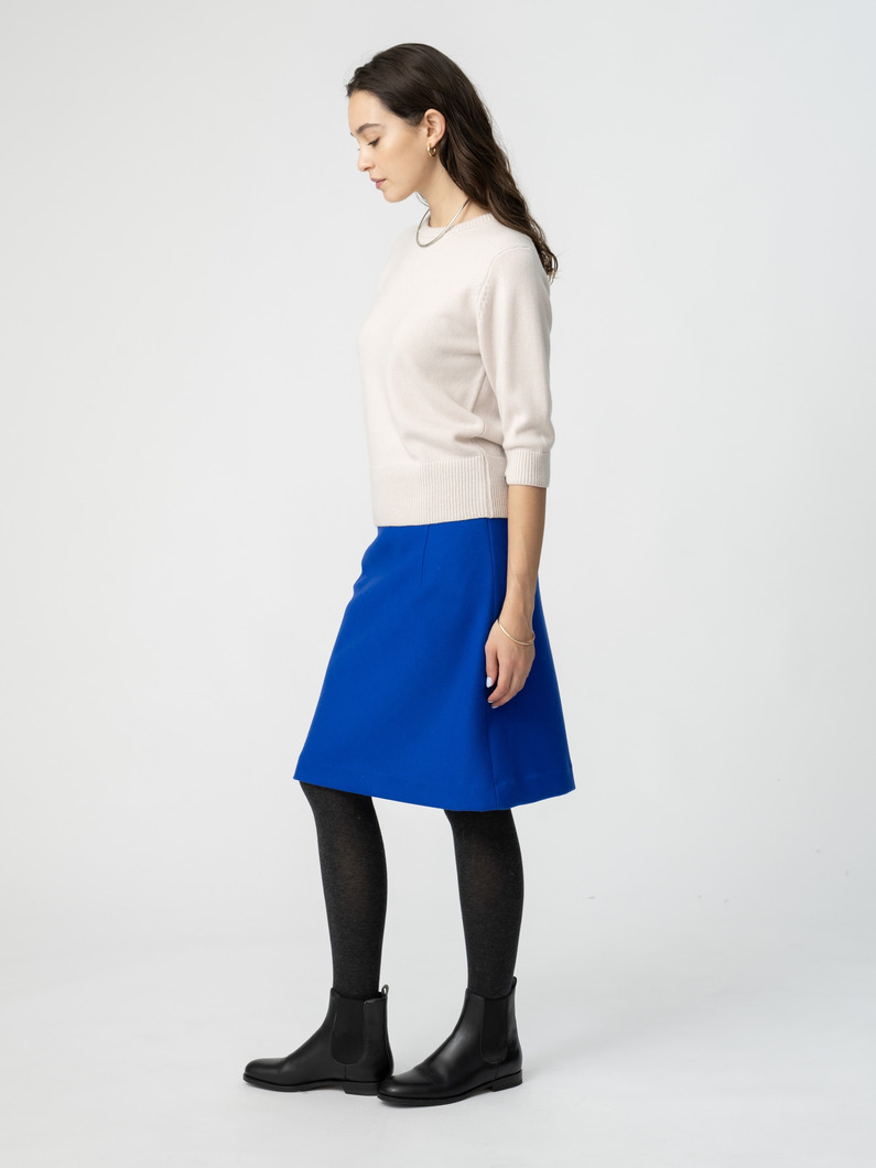 ウールナイロン ミニスカート 詳細画像 blue 2