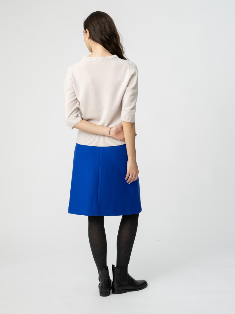 ウールナイロン ミニスカート 詳細画像 blue 3