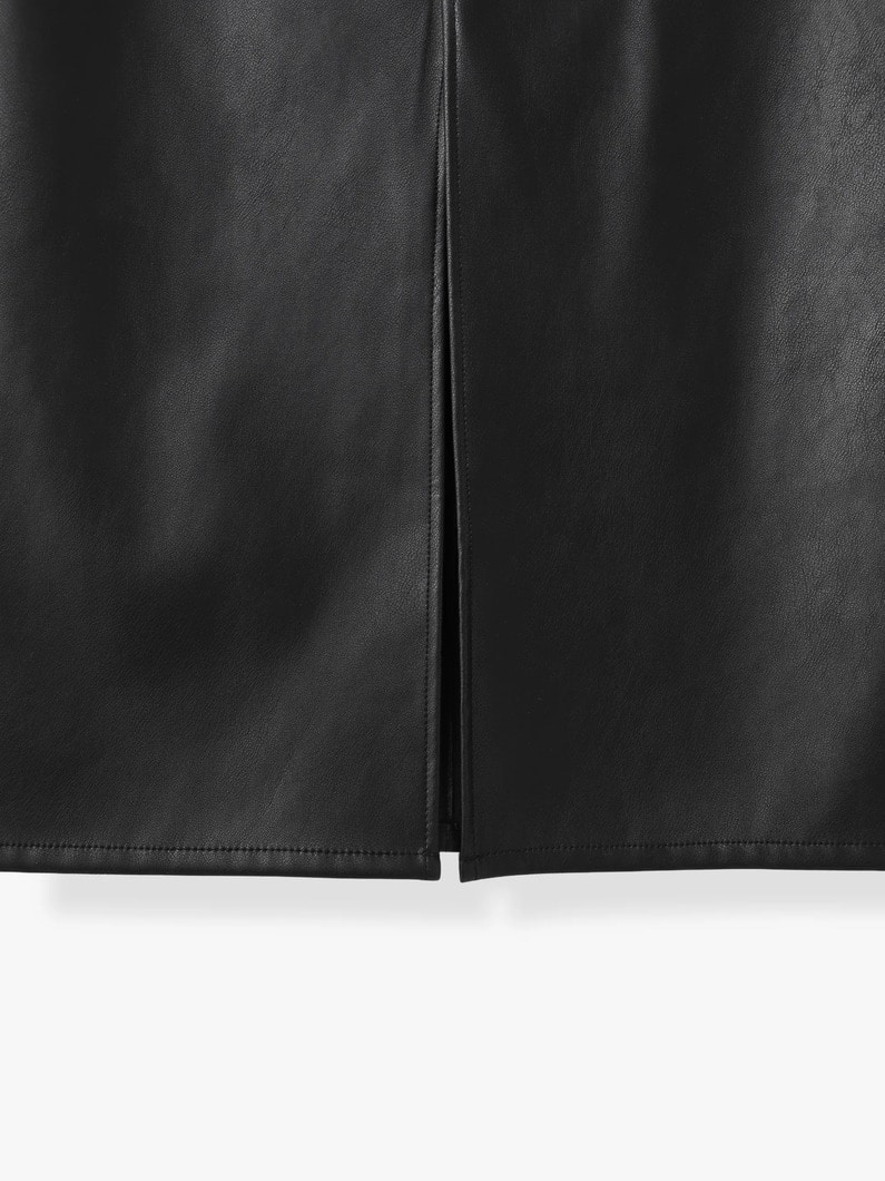 フェイクレザー タイトスカート 詳細画像 brown 3