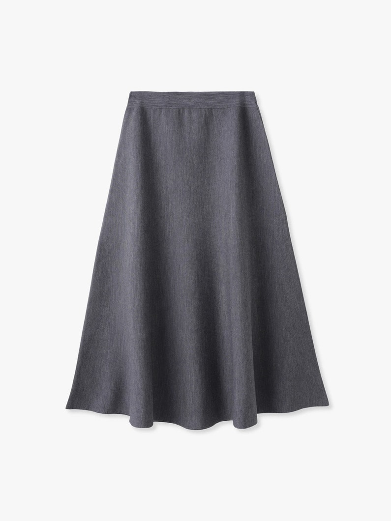 ニット フレアスカート（ブラック/グレー） 詳細画像 gray 3
